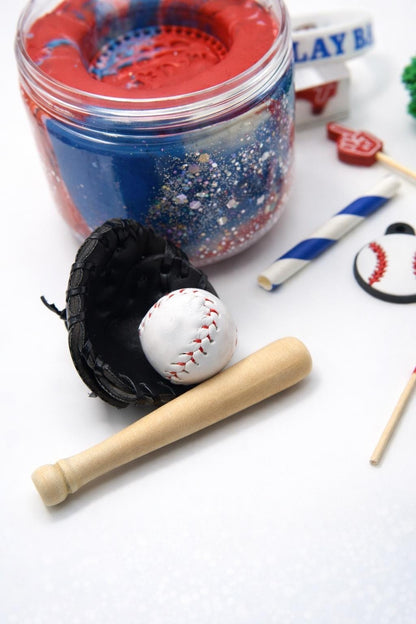 Baseball Playdough Sensory Kit - Classic Jar
