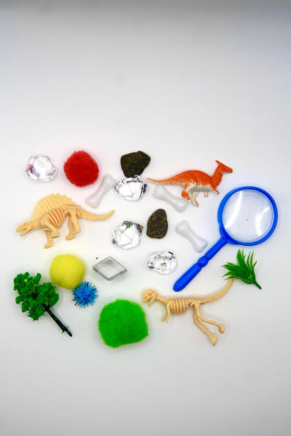 Dinosaur Playdough Sensory Kit - Classic Jar