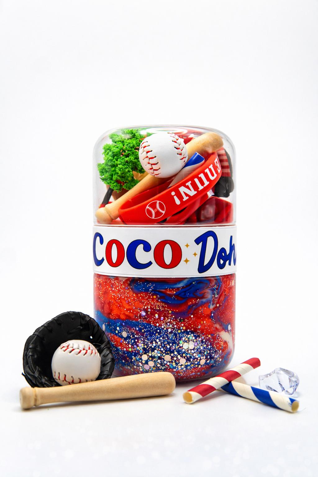 Baseball Playdough Sensory Kit - Classic Jar