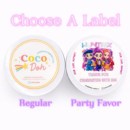 K-Pop Inspired Monster Hero Party Favor | Sensory Playdough Jars | Kpop Birthday, Customizable