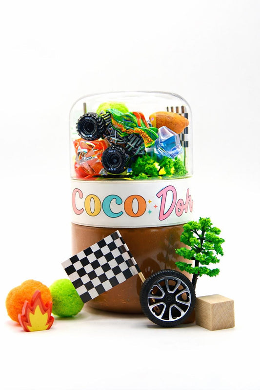 Monster Truck Playdough Sensory Kit - Classic Jar