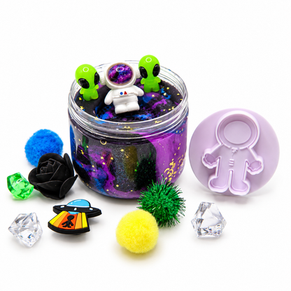 Space Alien Playdough Sensory Kit - Classic Jar