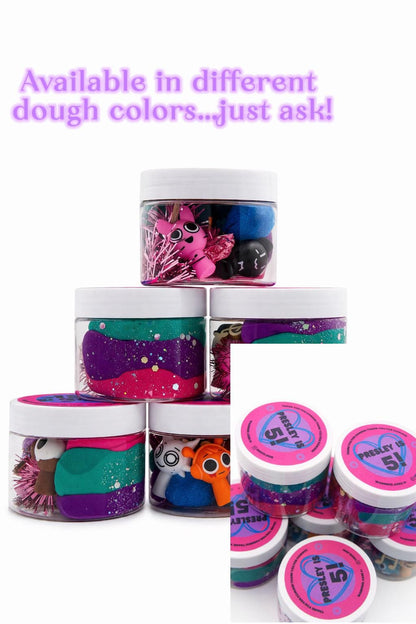 Sprunki Sensory Playdough Party Favors | 4 oz Playdough Jar | Sprunki Theme | Birthday Favor | Sensory Toy for Kids, Incredibox Party