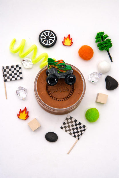 Monster Truck Playdough Sensory Kit - Classic Jar