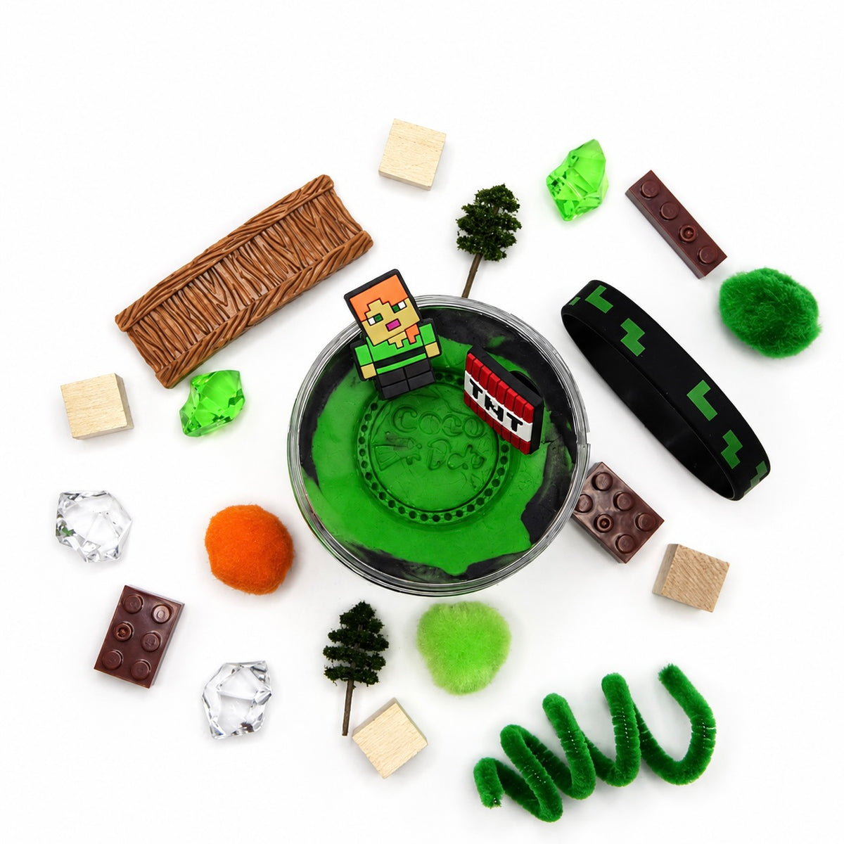 Minecraft Playdough Sensory Kit - Classic Jar