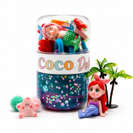 Mermaid Playdough Sensory Kit - Classic Jar