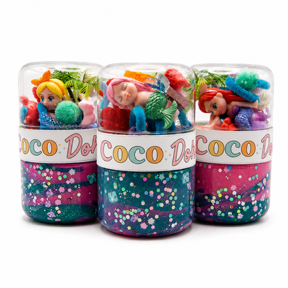 Mermaid Playdough Sensory Kit - Classic Jar