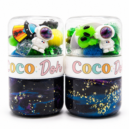 Space Alien Playdough Sensory Kit - Classic Jar