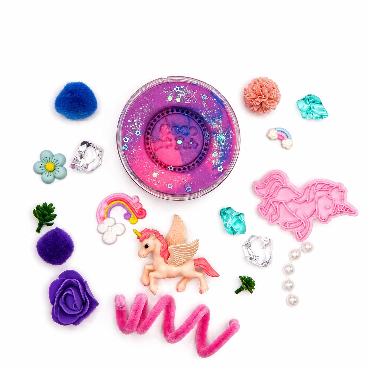 Unicorn Playdough Sensory Kit - Classic Jar