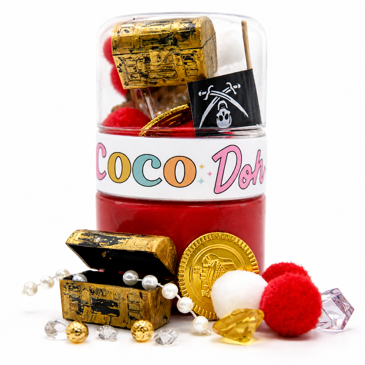 Pirate Playdough Sensory Kit - Classic Jar