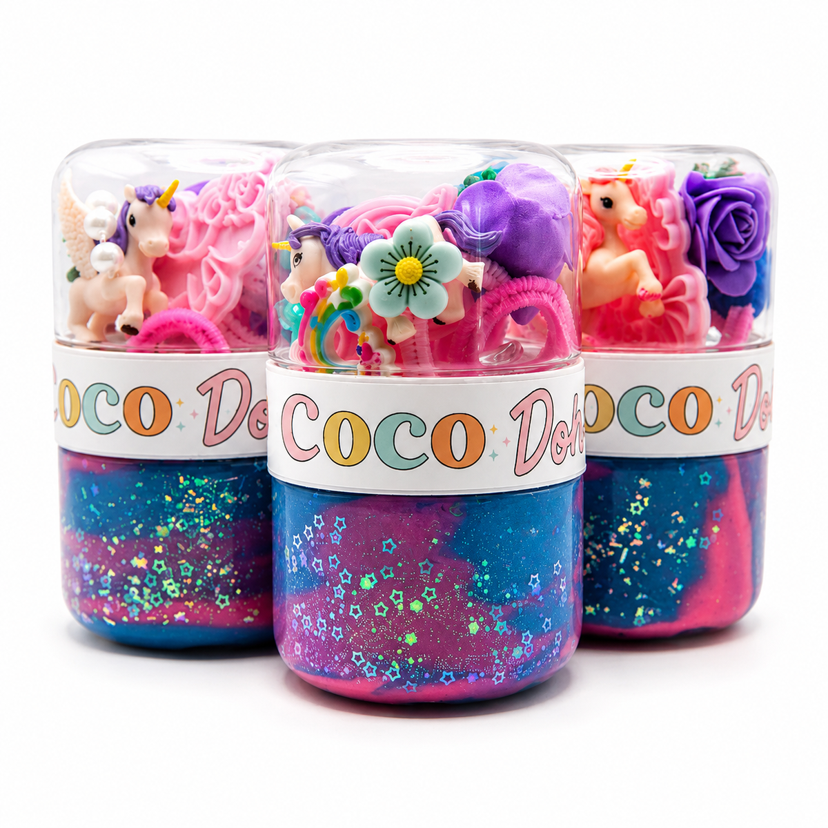 Unicorn Playdough Sensory Kit - Classic Jar