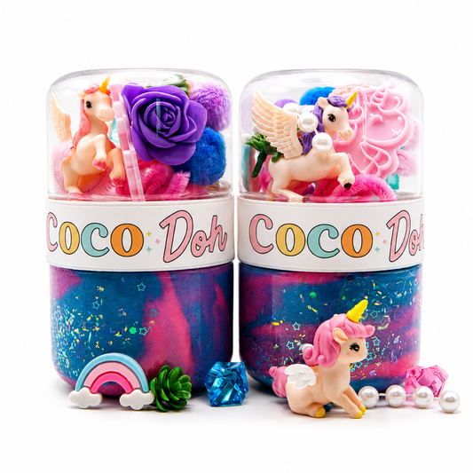 Unicorn Playdough Sensory Kit - Classic Jar