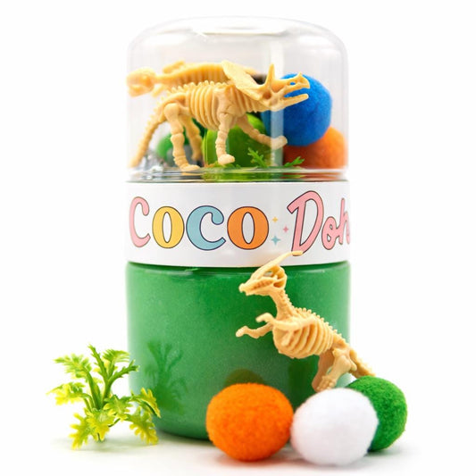 Dinosaur Playdough Sensory Kit - Classic Jar