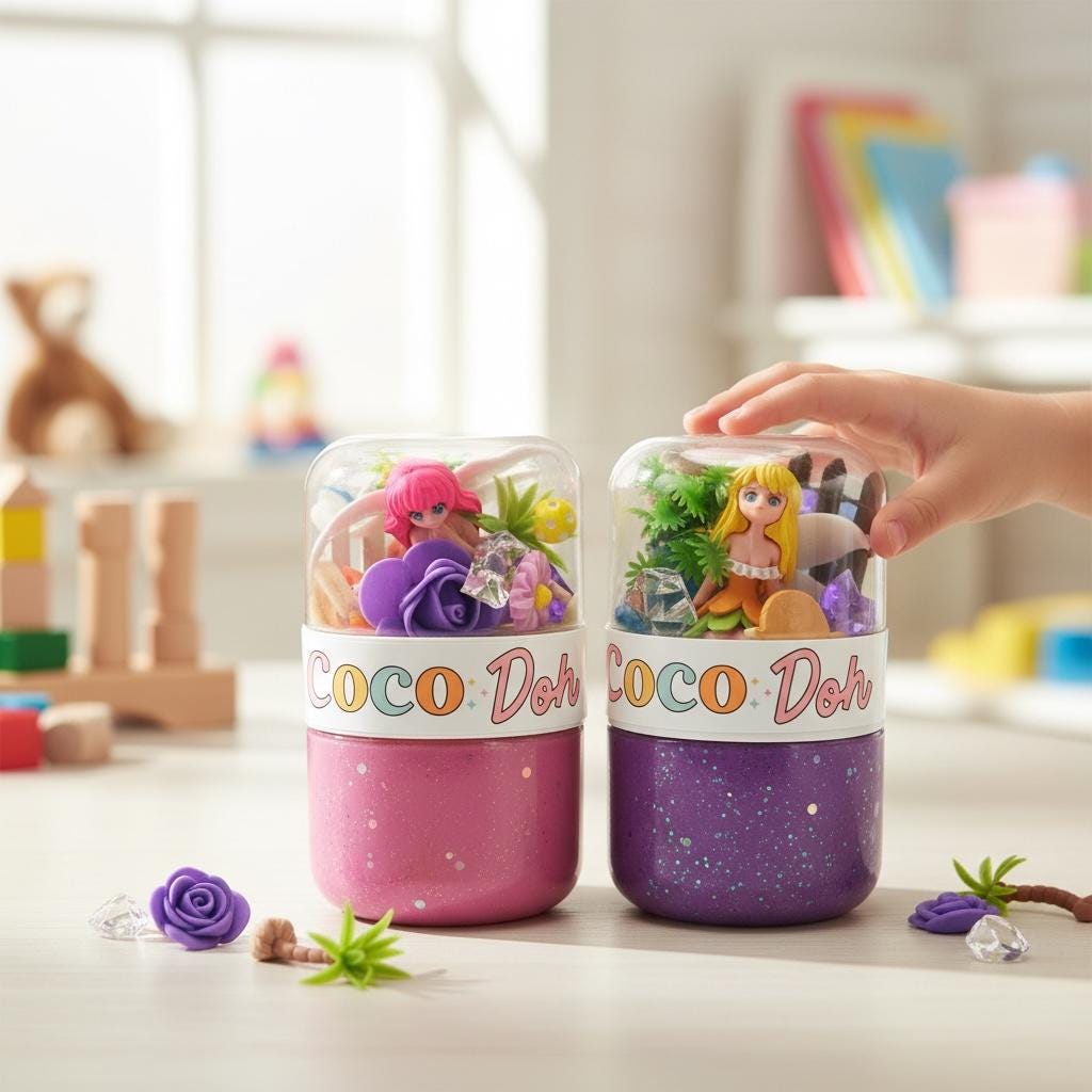 Fairy Garden Playdough Sensory Kit – Classic Jar