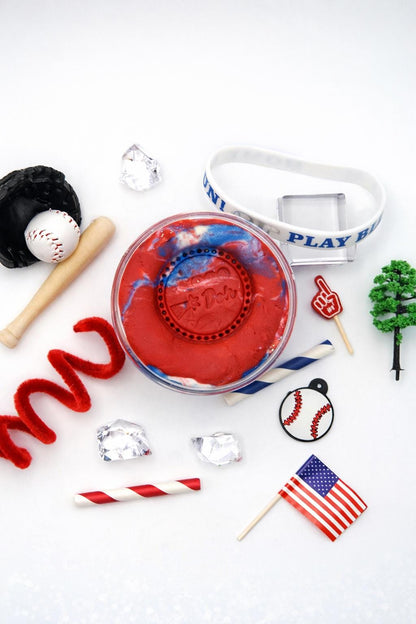 Baseball Playdough Sensory Kit - Classic Jar